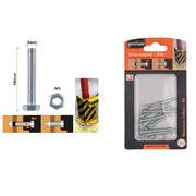 Trade Shop - Set 8pz Vite Viti Per Esterno A Testa Esagonali 5 X 40 Mm Con Dadi Dado M5 90912 -