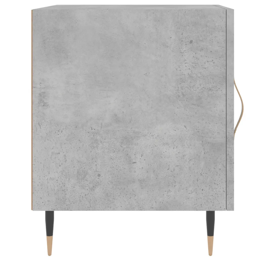 Comodini 2 pz Grigio Cemento 40x40x50 cm in Legno Multistrato 827525