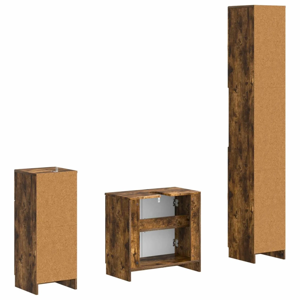 Set di armadietti da bagno in 3 pezzi UTRECHT 3417896
