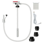 Pompa di trasferimento del combustibile con auto-stop, Pompa per benzina alimentata da USB/batteria Rosso e Bianco