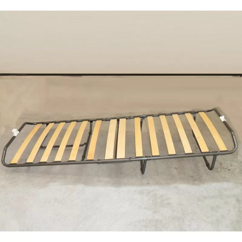 Mobile letto arte povera rete singola legno tinta noce 97x48x120 (2132) - Mobili 2G