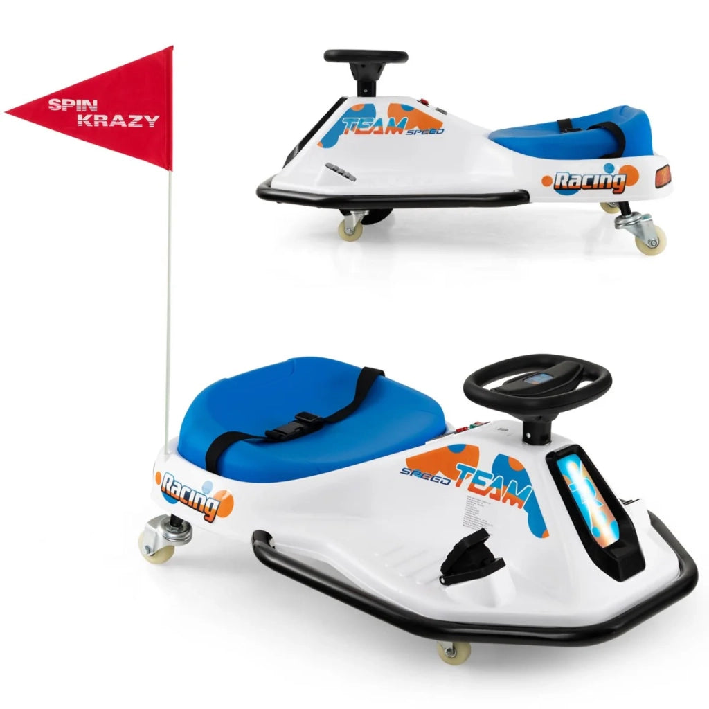 Go-kart elettrico per bambini 90 x 56 x 40 cm divertenti drift design moderno PP blu 20_0012271
