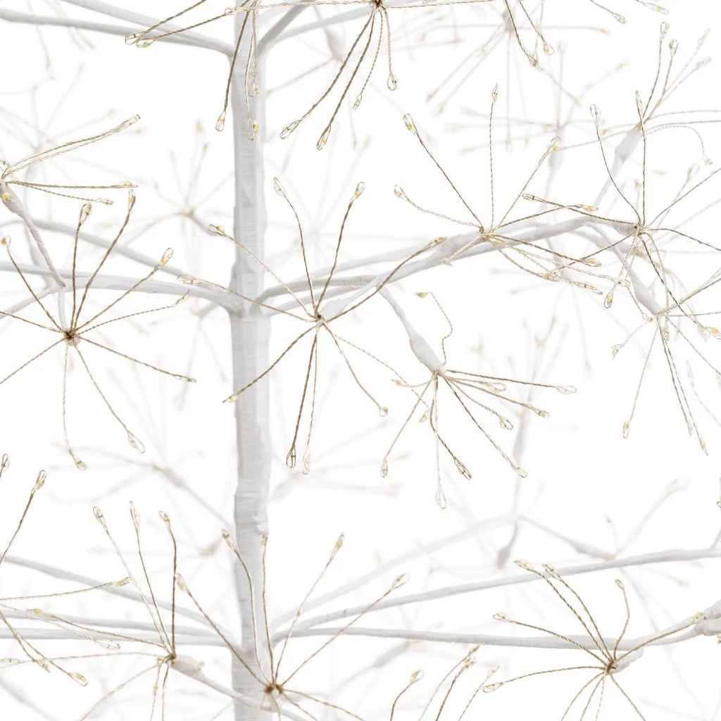 Albero Bianco con microled bianco caldo, uso interno - 1.8 METRI