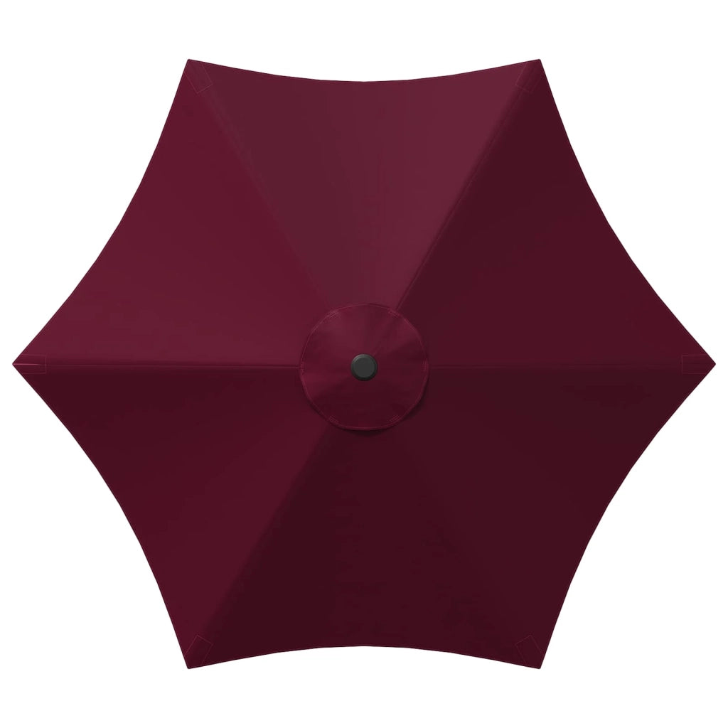 Ombrellone da giardino-Parasol da giardino con luci LED e base 300 x 300 cm Poliestere 688534
