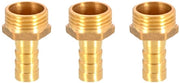 Connettore a 3 pezzi in ottone - Sostegno di connessione - Fusto maschio BSP - Connettori di fissaggio - Acqua/Gas/Aria - Qualità elevata - Connettore di fissaggio