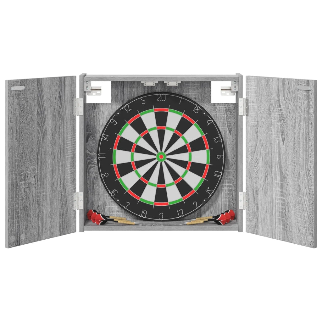 Armadio per Dartboard Sonoma grigio 56 x 12 x 53,5 cm 8006665
