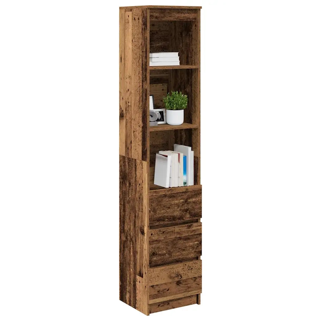 Credenza Legno Antico 37,5x35x180 cm in Truciolato