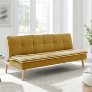 Divano letto Lunaria 3 posti colore senape design moderno 182x88x80HE