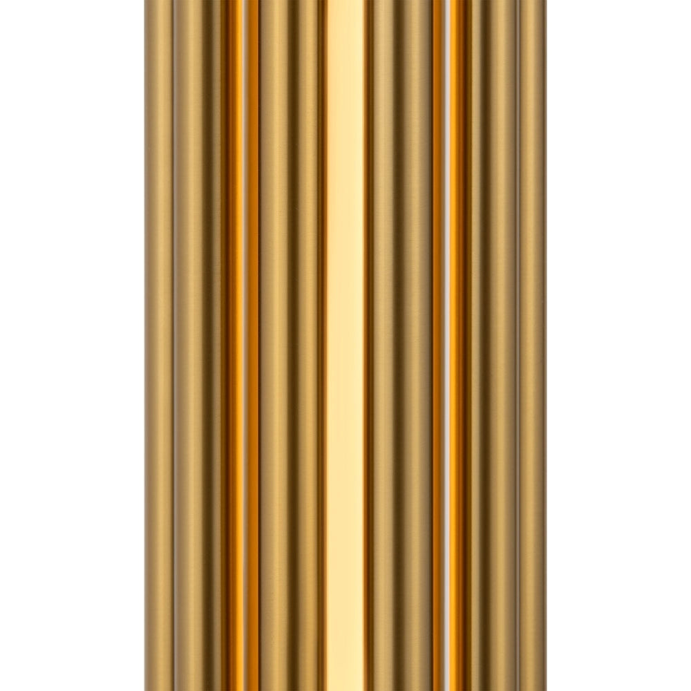 Applique Contemporanea Sonata Led Alluminio Ottone Diffusore Vetro Oro