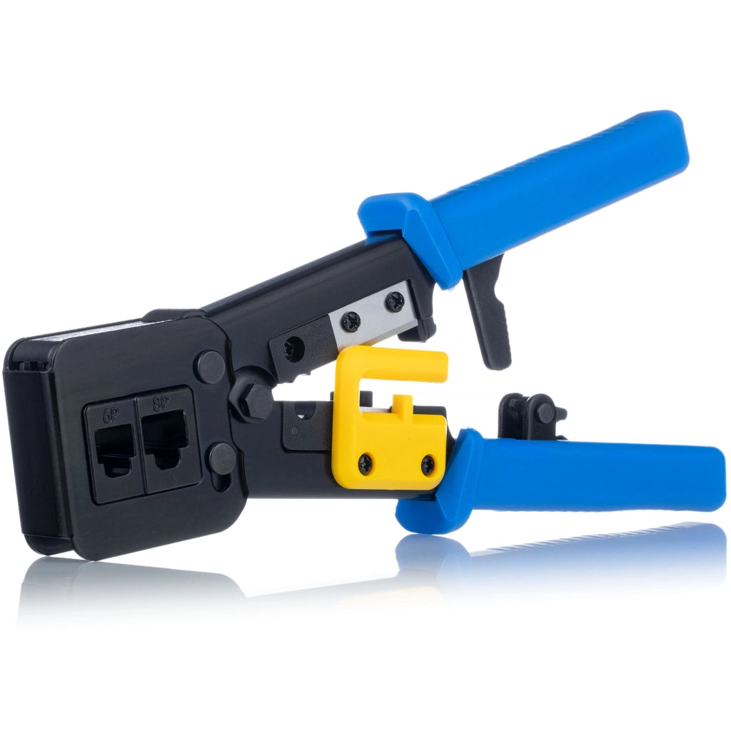 Zaciskatrice Passante per RJ45/RJ12/RJ11 – Rosfix | Design Ergonomico, Materiale ABS, Lunghezza 240 mm