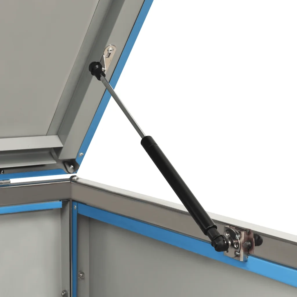 Copribidone per Spazzatura Triplo 207x77,5x115 cm Acciaio Inox cod mxl 51609