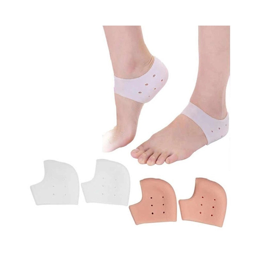 Trade Shop - Coppia Protezione Silicone Gel Salva Tallone Plantari Sottopiede Scarpe Tacchi -