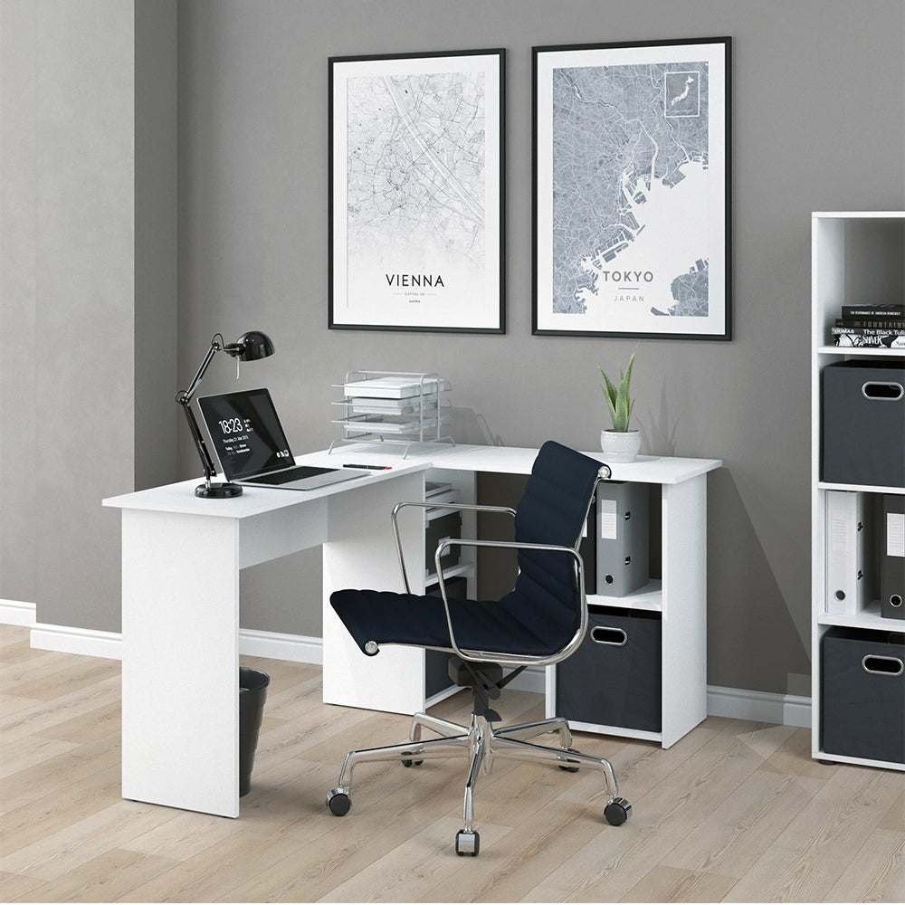 Vicco Scrivania angolare Bianco 136 x 112 cm