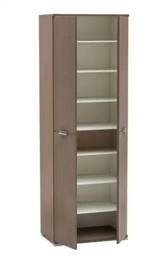 Armadio 4 ante rovere grigio già montato L60 H174 P38