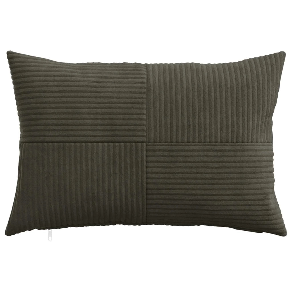 Federa 6 pcs ALMELO Antracite 50 x 75 cm corduroy 915122