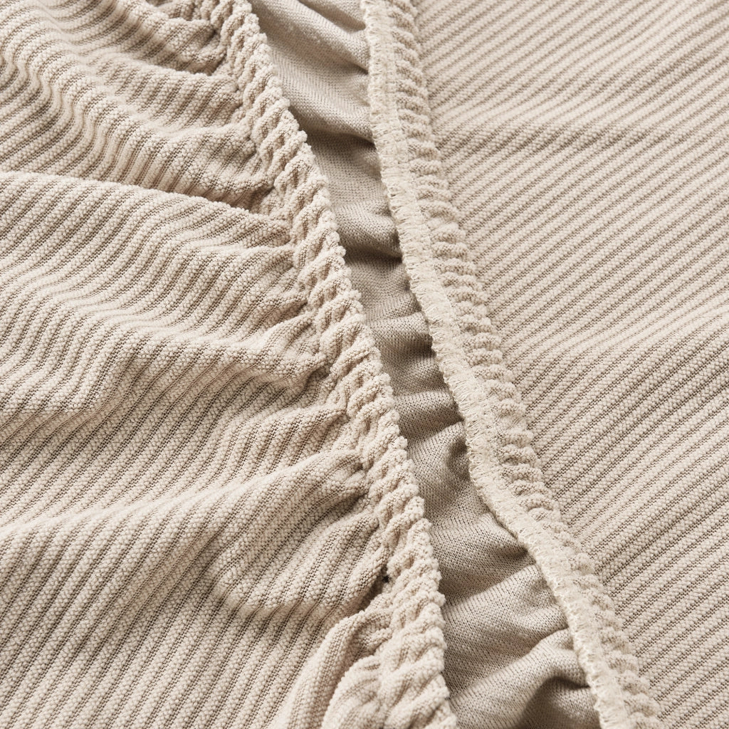 [neu.haus] Copridivano - Fodera per divani color sabbia divani con la larghezza di 120-190 cm fodera elastico