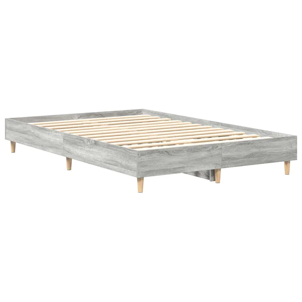 Struttura del letto-Giroletto Grigio Sonoma 193 x 123 x 25 cm
