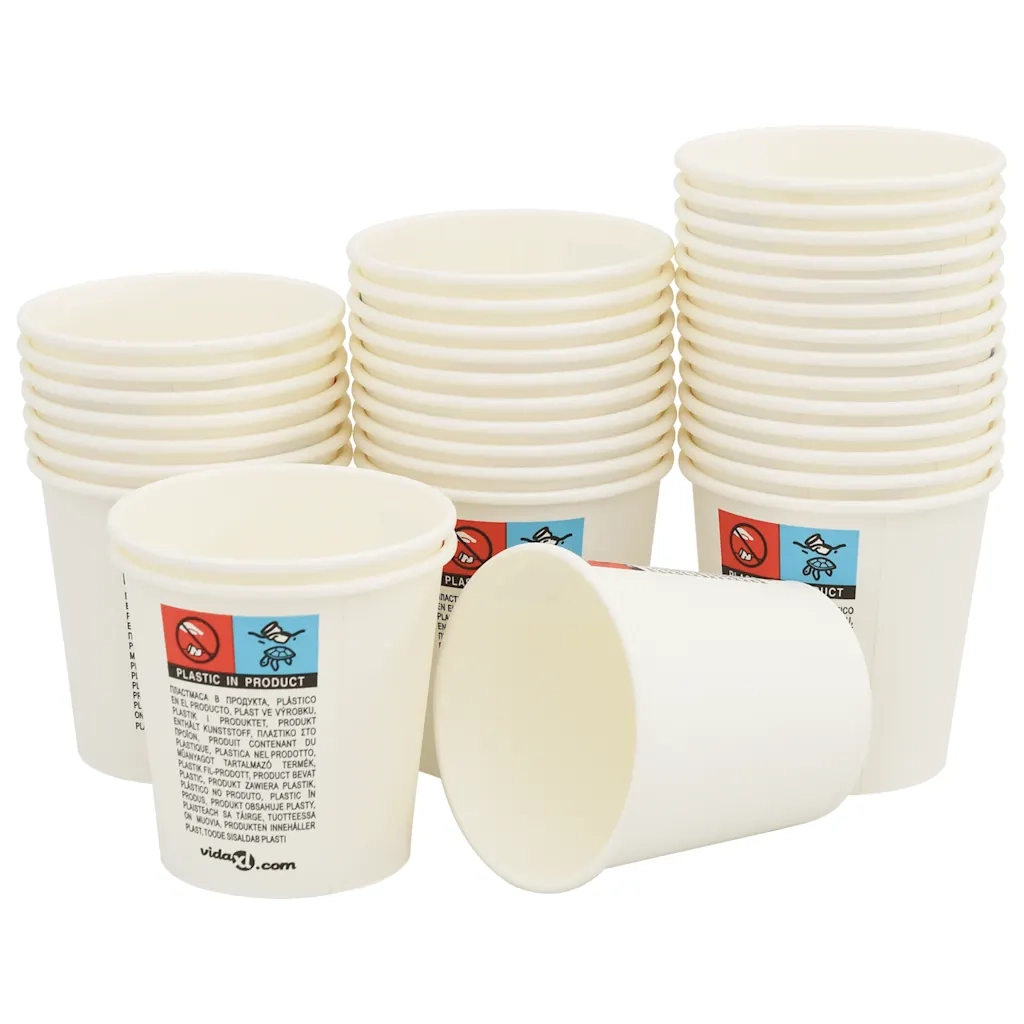 Tazze da Caff¨¨ in Carta con Coperchi 1000 pz 4oz 100 ml CFW5164470