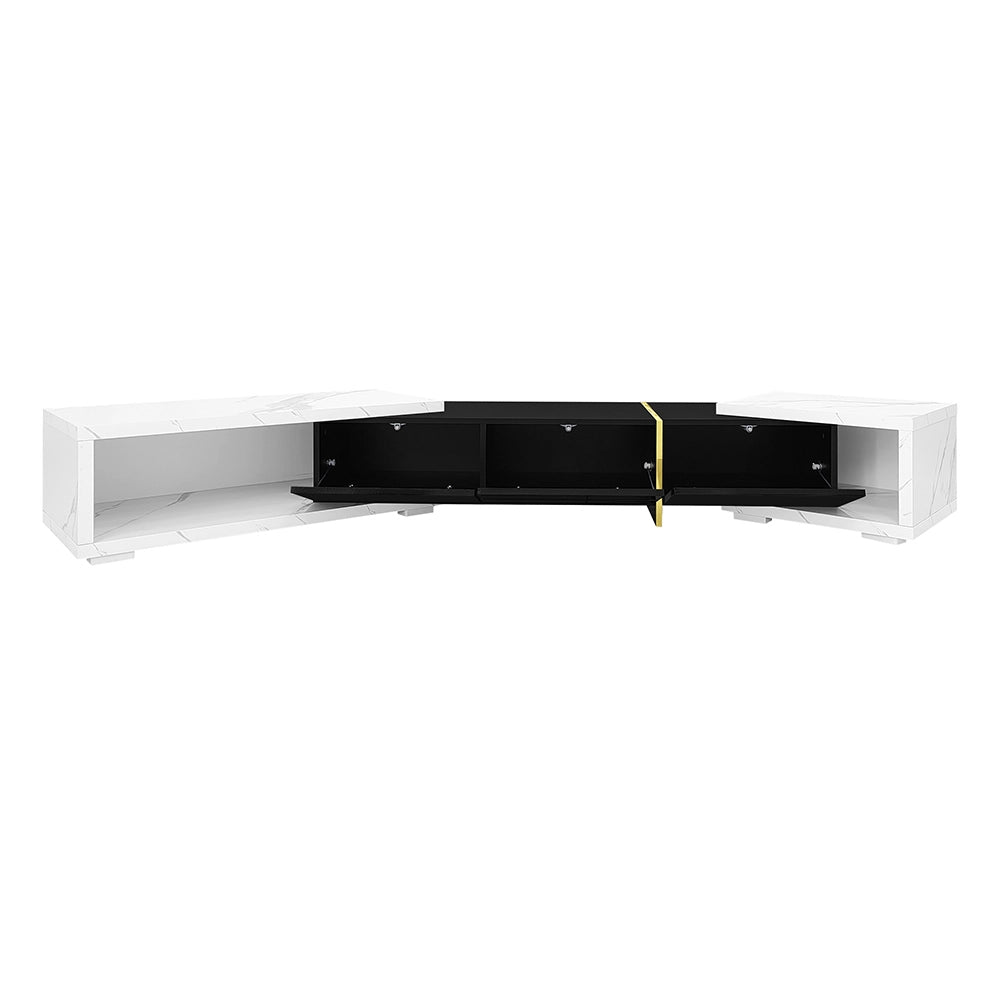 Mobile TV estensibile - Xylo - 140-260cm effetto marmo