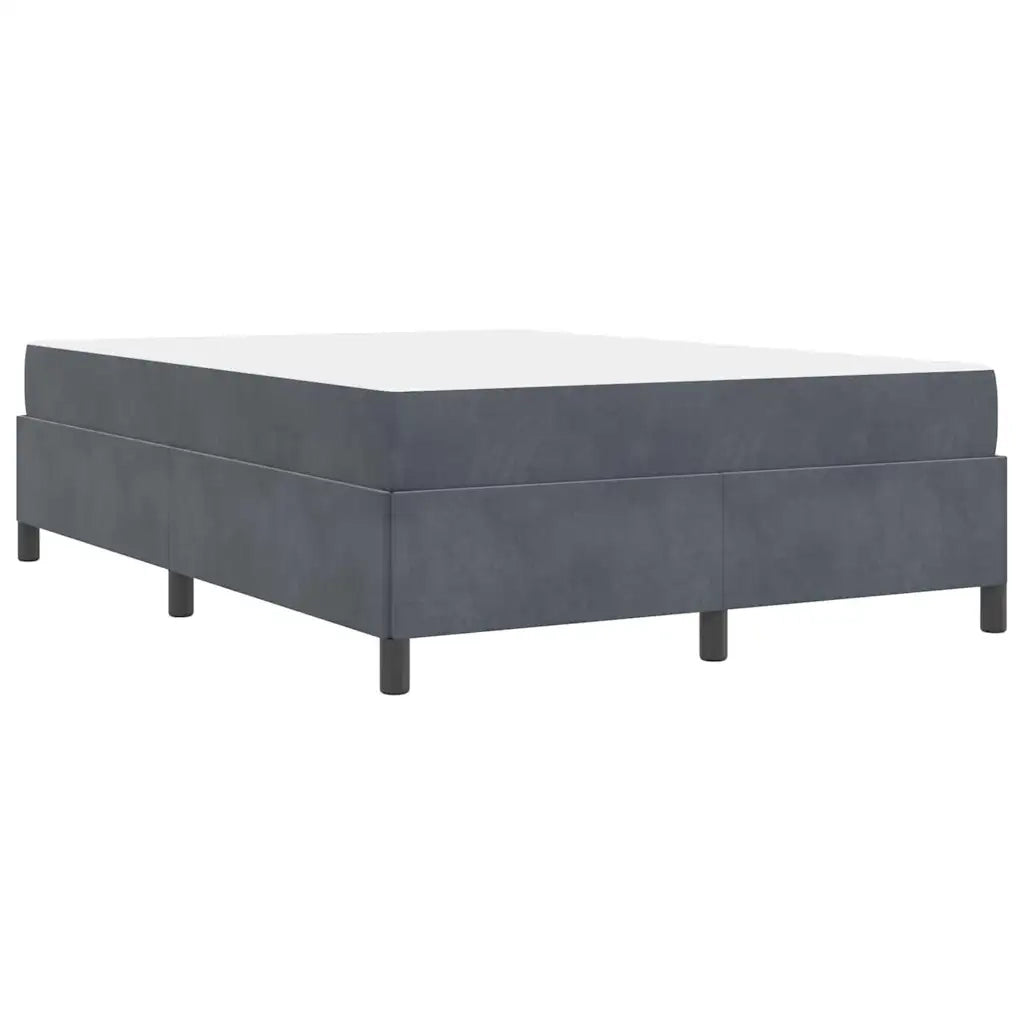Struttura del letto Grigio scuro 140 x 190 cm Tessuto 3399061