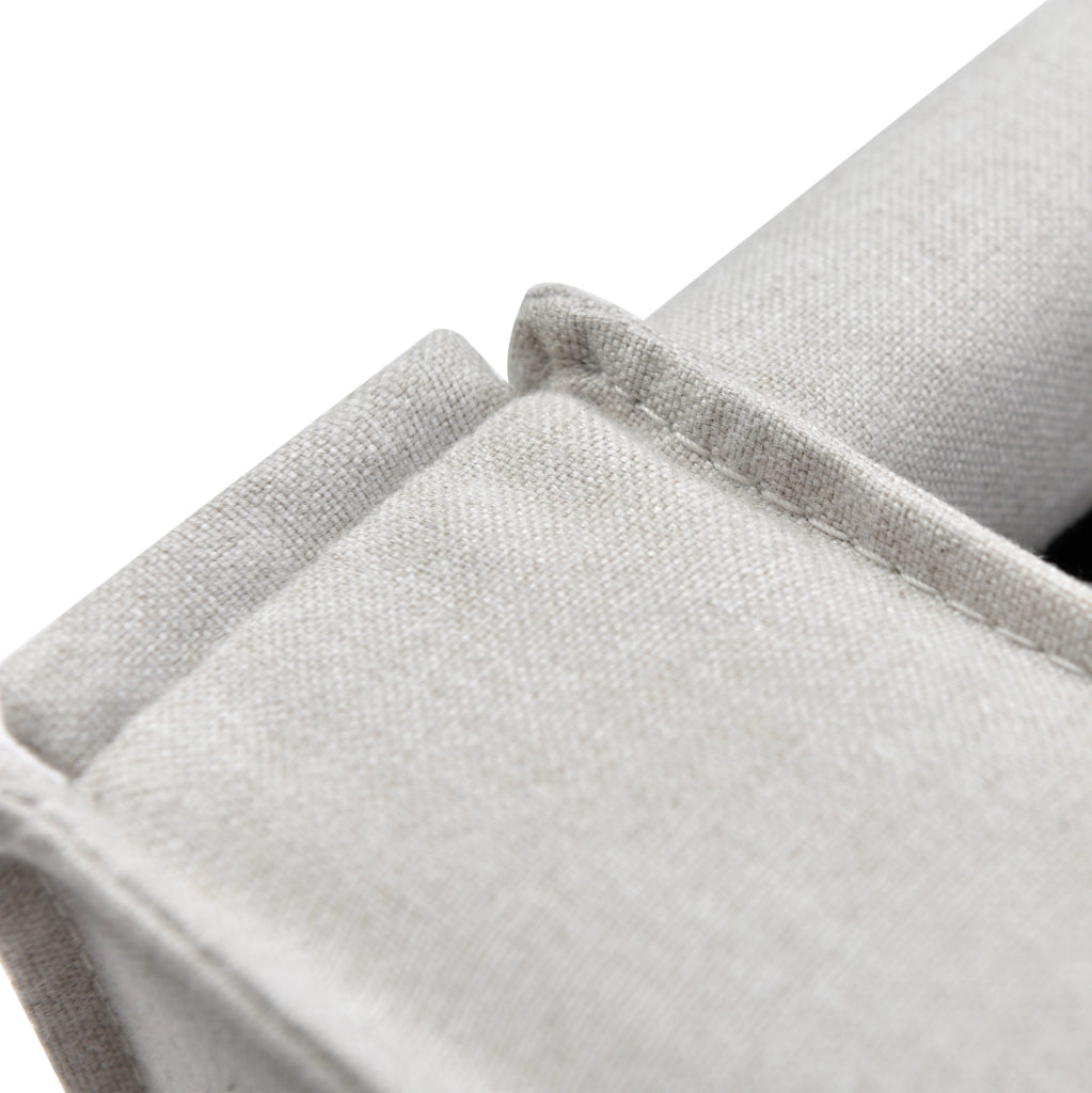 Letto imbottito idraulico 90x200 cm grigio chiaro con materasso H3 e vano contenitore