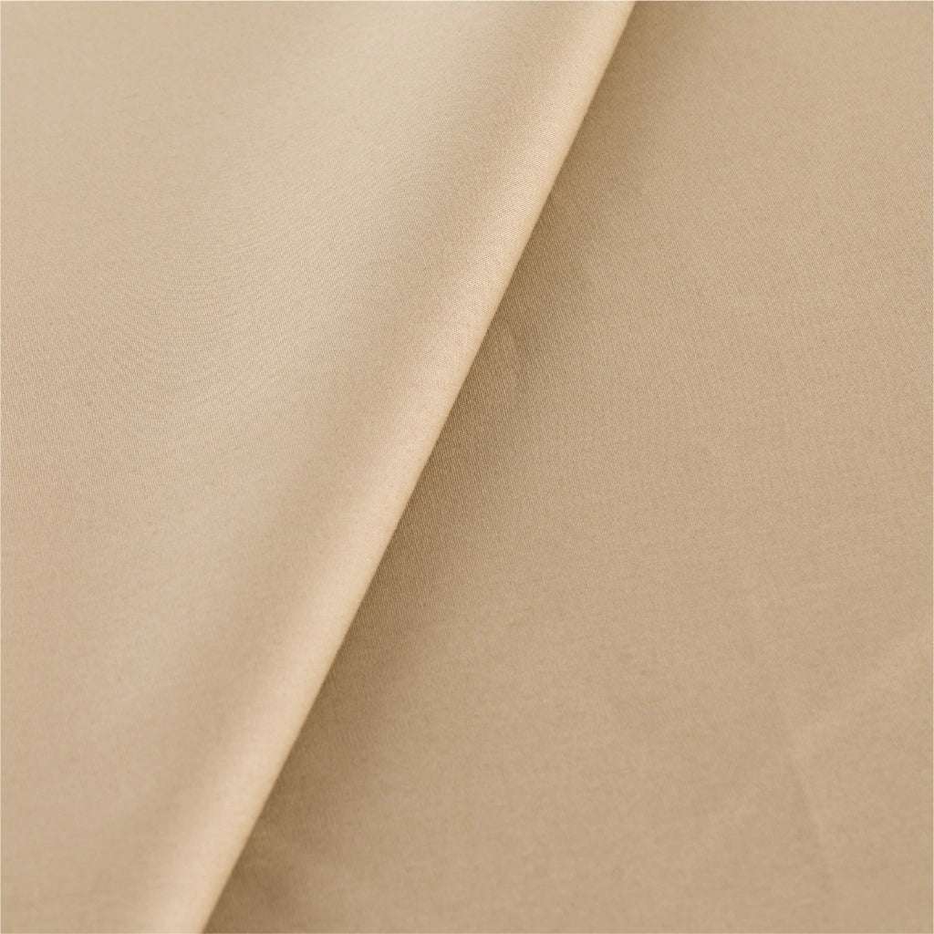Completo Lenzuola Matrimoniale 100% Cotone Percalle 210 Tc Certificato OEKO-TEX Confezionato in Italia Lenzuolo con Angoli Maxi 30 cm, 2 Federe con Patella Tortora