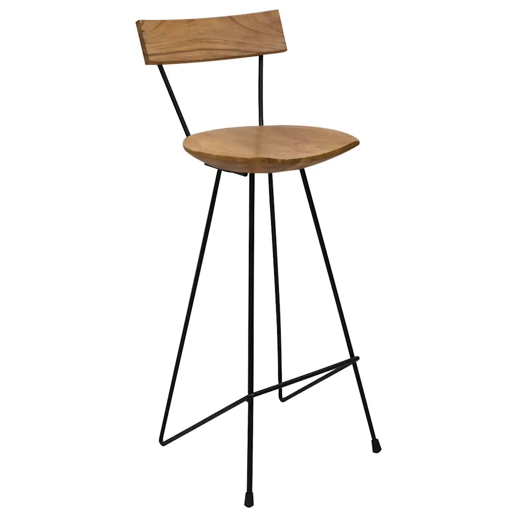 Sgabelli da Bar 2 pz in Legno Massello di Teak 285205