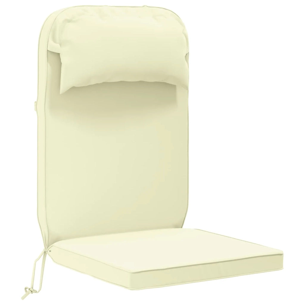 Cuscino per Lounger Sole 100% Poliestere Crema 55 x 124 x 5 cm 948169