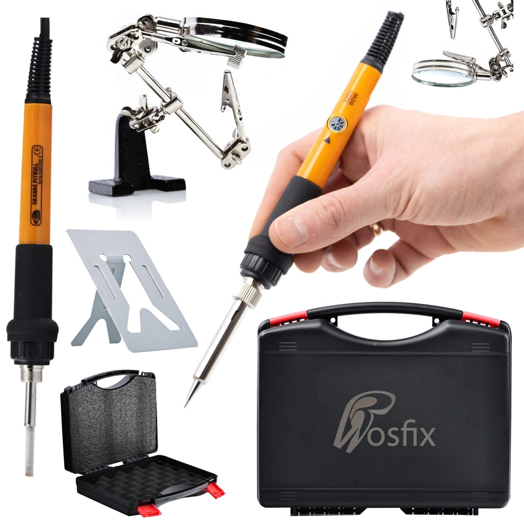 Set di Saldatura Rosfix OP60W – Precisione e Potenza 60W | Regolazione Temperatura 200-450°C