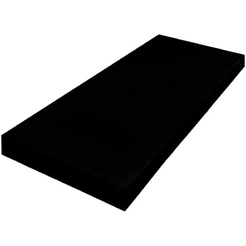 Trade Shop - Mensola Da Parete In Legno Mdf 80x23,5x3,8cm Pensile Scaffale A Muro Staffe Nero -
