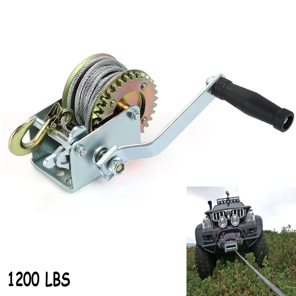 PARANCO MONTACARICHI VERRICELLO GANCIO MANUALE ARGANO 1200 LBS CAVO ACCIAIO