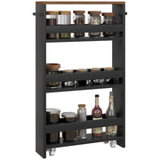 Carrello con cassetti e ruote 3 livelli ¨C zephmum ¨C 51.5x13x80 cm
