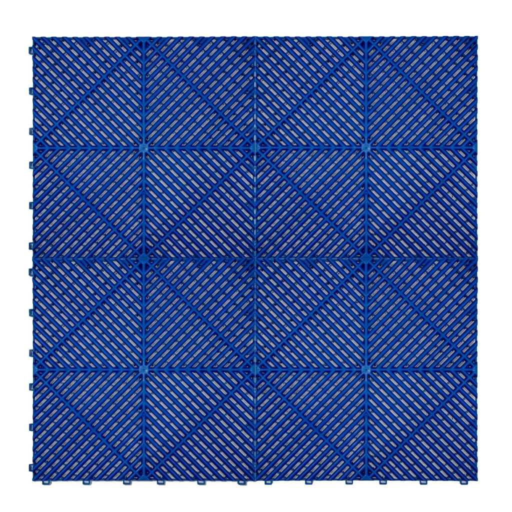 120 piastrelle modulari Blu + 14 luci LED esagonali 6500K e bordi.