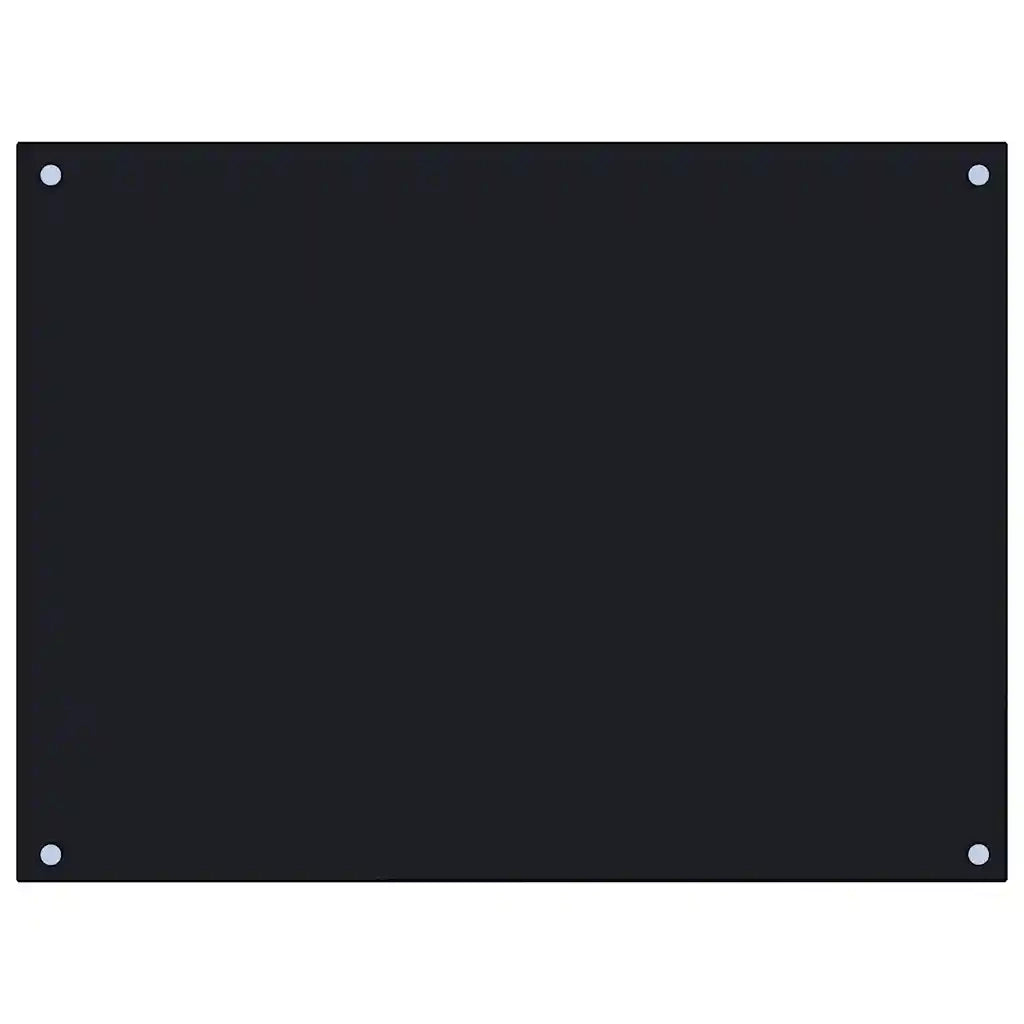 Paraschizzi per Cucina Nero 80x60 cm in Vetro Temperatocod mxl 97241