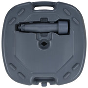 Base Ombrellone Portatile Grigia Riempibile con Sabbia/Acqua 47684