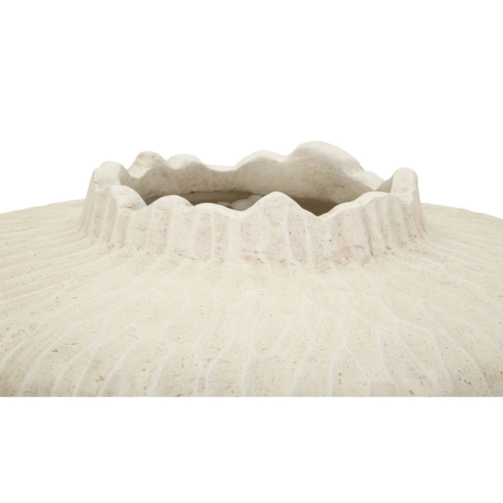 Vaso Decorativo VKH824, Beige, Poliresina, 35x35x32,5 cm