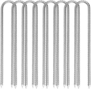 Anker per Tenda 30 cm - 8 Stuks - Punti di Appoggio in Acciaio - Attacchi Antiscivolo - Adatti per Tende e Recinzioni