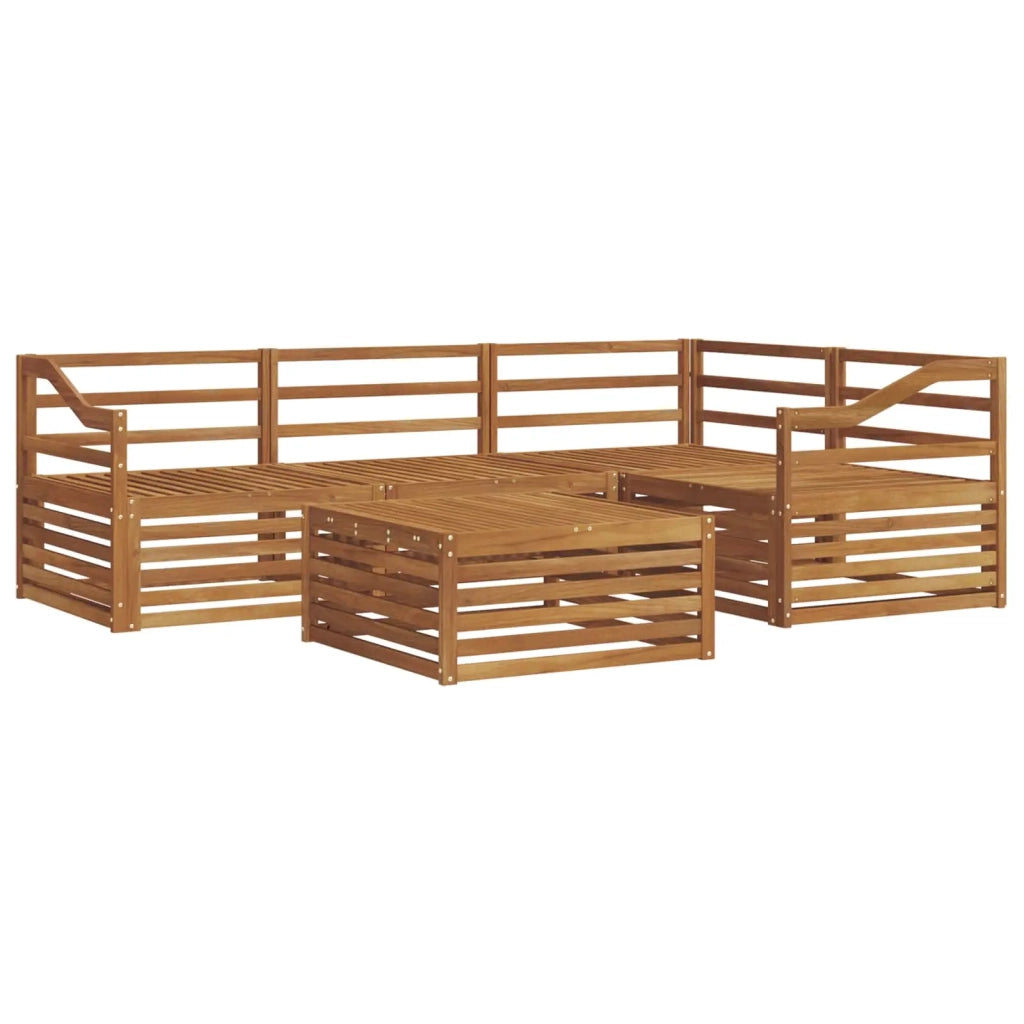 Set di divani da esterno 5 pcs Naturale
