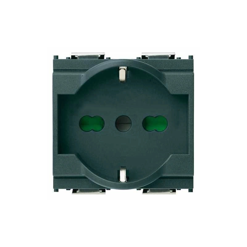 16211 Presa di Corrente 2P+T 16A Universale Grigio Idea