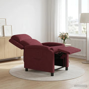 Divano Sedia-Poltrona reclinabile Rosso Vino Tessuto 233703