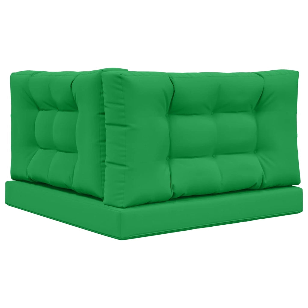Cuscino per divano da esterno 3 pcs Verde Poliestere