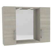 Specchiera Da Bagno Pensile Doppio 'Dia' Cm 77 X 16 X H.57 - Rovere Grigio