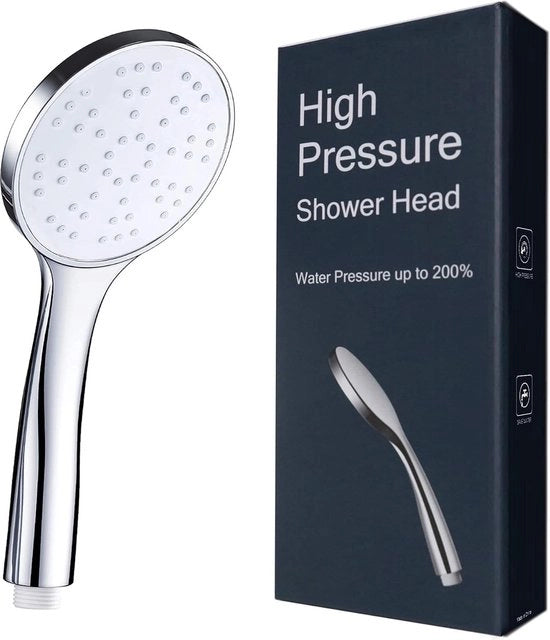 Douchekop idroregolatore, douchekop a risparmio d'acqua, douchekop ecosostenibile, massaggio SPA nella doccia, finitura cromata