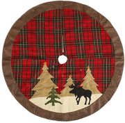 Bassa base per abbellimento di Natale da 105 cm con cuscino in plu e tessuto in velluto per decorazione di pavimento per festa di Natale