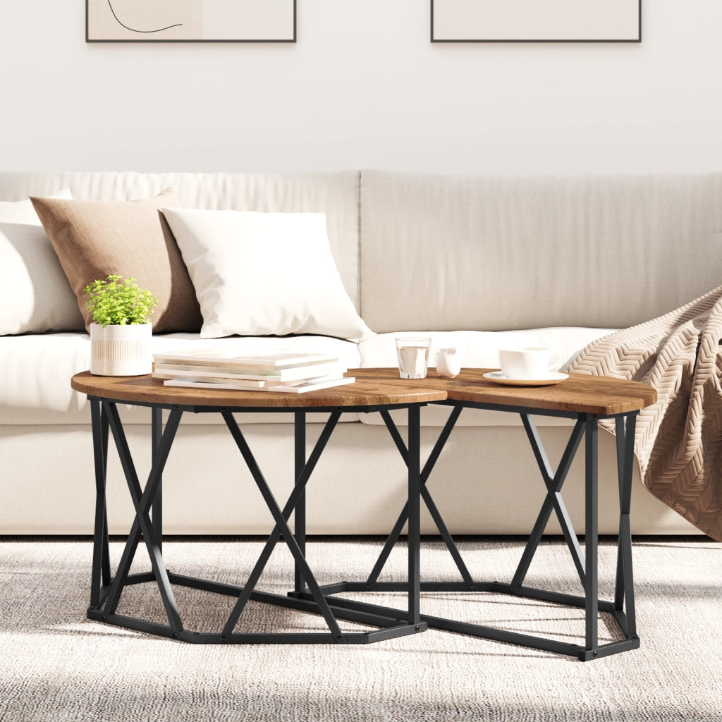 Tavolino da caffÃ¨ in legno antico 80x80x42 cm in legno ingegnerizzato
