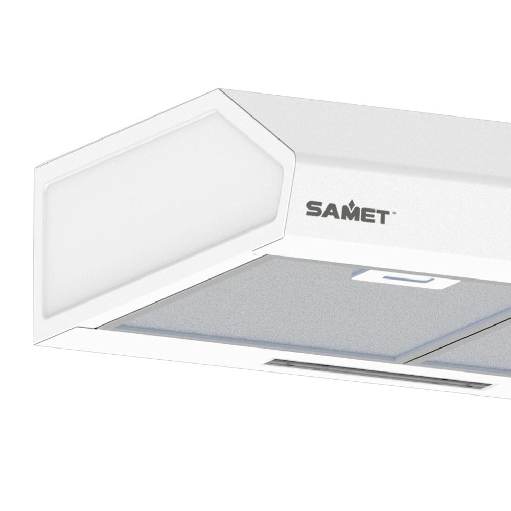 Gruppo cappa sottopensile Tornado60 Samet colore bianco