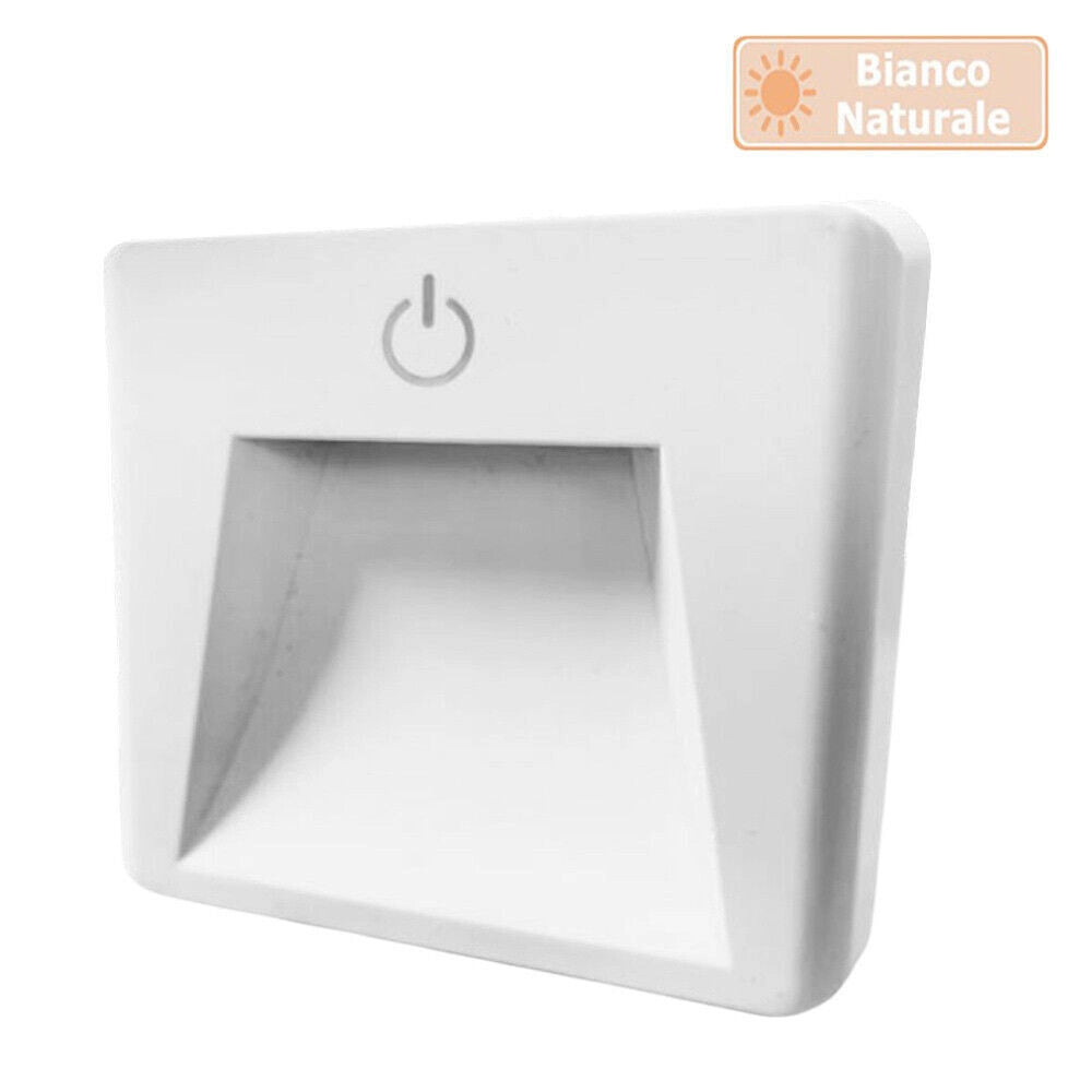 Trade Shop - Luce Notturna A Led 0.5w Con Accensione Touch Lampada Con Spina Punto Luce Xgcmd-004 -