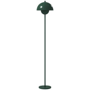 LAMPADA DA TERRA CON PARALUME SEMICIRCOLARE E INTERRUTTORE A PEDALE, IN ACCIAIO, Ï30X155 CM, VERDE
