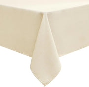 Tavolo in Lino a Quadrato 140 x 140 cm con Effetto Lotus, Impermeabile, Lino da Tavolo, Lino da Tavolo, Protezione contro Macchie, Beige