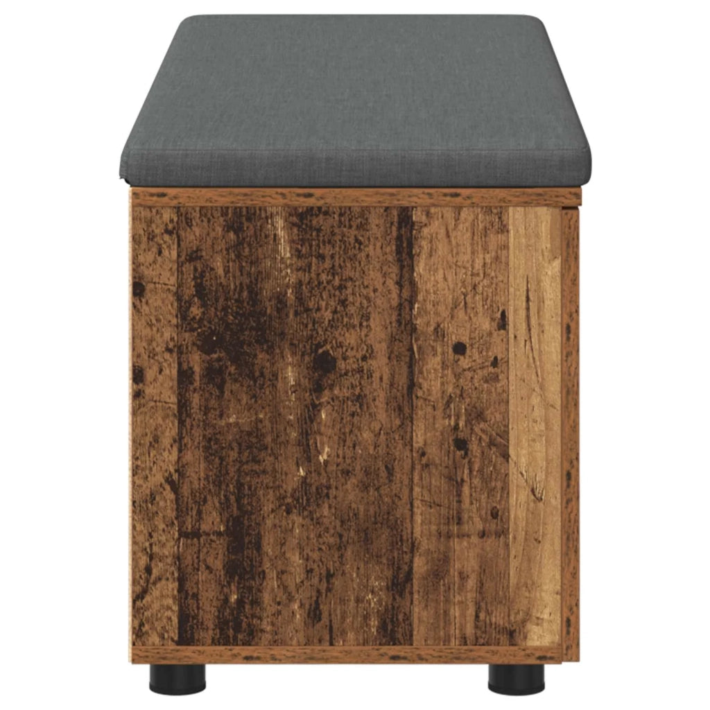 Panca per ingresso con cuscino-Sgabello-Panca da Corridoio Legno vecchio 100 x 38 x 46 cm 170822
